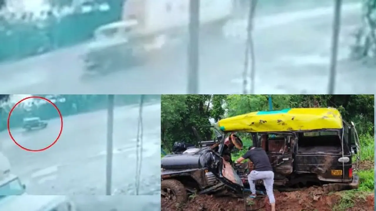 ಜೀಪ್‌ಗೆ ಡಿಕ್ಕಿ ಹೊಡೆದು 100 ಮೀಟರ್ ಎಳೆದೊಯ್ದ ಟ್ರಕ್‌: 6 ಜನರ ದುರ್ಮರಣ