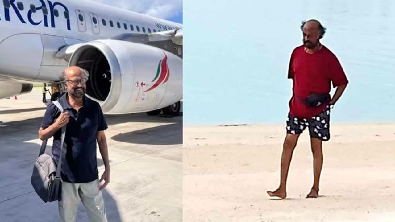 రజనీకాంత్ షాకింగ్ లుక్, పొట్టినిక్కరు,చెప్పులు లేకుండా.. బీచ్ లో సూపర్ స్టార్.. రజనీకాంత్ షాకింగ్ లుక్, పొట్టినిక్కరు,చెప్పులు లేకుండా.. బీచ్ లో సూపర్ స్టార్..