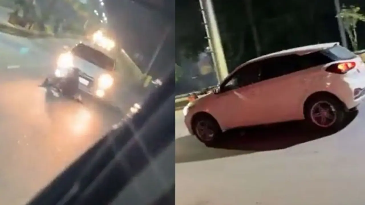 Ghaziabad crime: 'BJP' tagged car runs over man; shocking video caught on camera Ghaziabad crime: 'BJP' tagged car runs over man; shocking video caught on camera