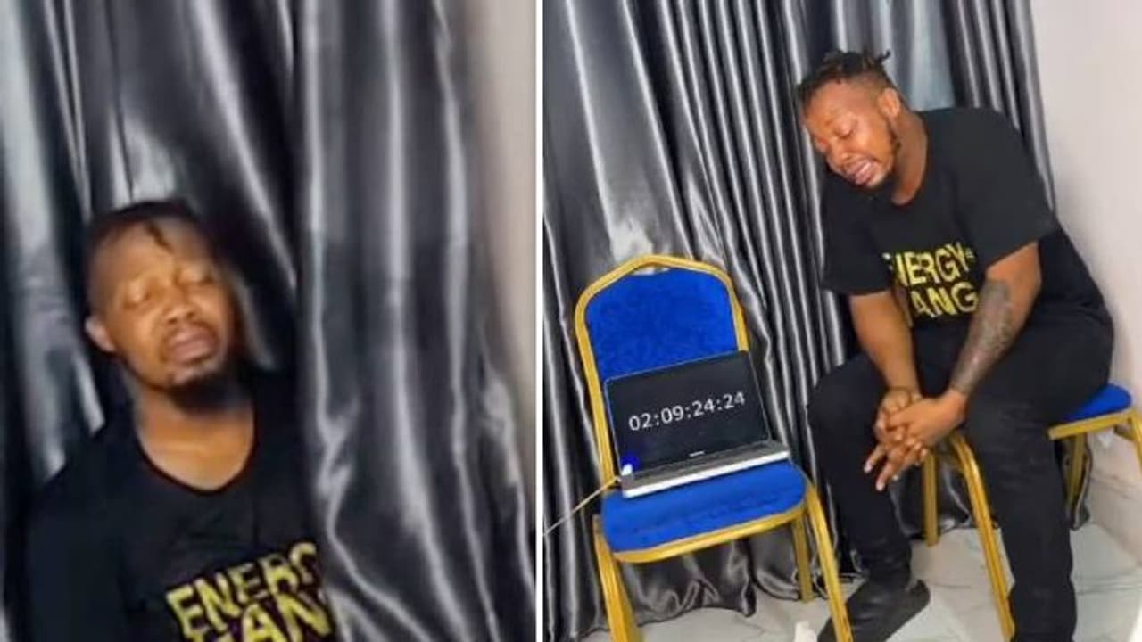 ഗിന്നസ് റെക്കോർഡ് നേടാൻ ഏഴുദിവസം നിർത്താതെ കരയാന് യുവാവ്, താൽക്കാലികമായി കാഴ്ച നഷ്ടപ്പെട്ടു ഗിന്നസ് റെക്കോർഡ് നേടാൻ ഏഴുദിവസം നിർത്താതെ കരയാന് യുവാവ്, താൽക്കാലികമായി കാഴ്ച നഷ്ടപ്പെട്ടു