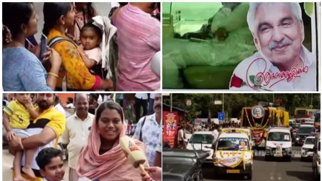 കൈക്കുഞ്ഞുമായി അമ്മ, ഗര്‍ഭിണി; ഉമ്മന്‍ ചാണ്ടിക്ക് അന്ത്യാഭിവാദ്യം അര്‍പ്പിക്കാന്‍ വഴിനീളെ കാത്ത് ജനസാഗരം