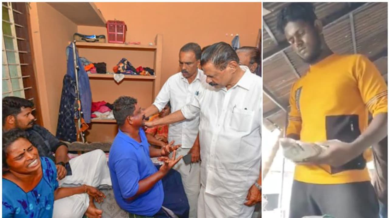 നൊമ്പരമായി അമ്പാടി, പൊതിച്ചോറ് തയാറാക്കുന്ന വീഡിയോ കണ്ണ് നനയ്ക്കും; കുടുംബത്തെ ആശ്വസിപ്പിച്ച് എം വി ഗോവിന്ദൻ നൊമ്പരമായി അമ്പാടി, പൊതിച്ചോറ് തയാറാക്കുന്ന വീഡിയോ കണ്ണ് നനയ്ക്കും; കുടുംബത്തെ ആശ്വസിപ്പിച്ച് എം വി ഗോവിന്ദൻ