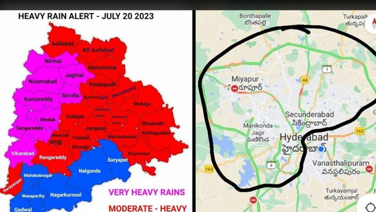 భారీ వర్ష హెచ్చరికలు.. ప్రజలు ఇళ్లలోనే ఉండాలని సూచించిన ఈవీడీఎం భారీ వర్ష హెచ్చరికలు.. ప్రజలు ఇళ్లలోనే ఉండాలని సూచించిన ఈవీడీఎం