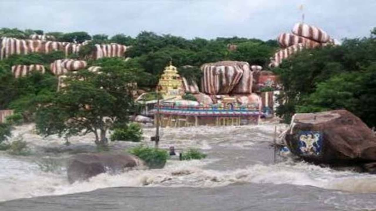 భారీవర్షాలతో మంజీరాకు వరద: ఏడుపాయల వనదుర్గమ్మ ఆలయం మూసివేత