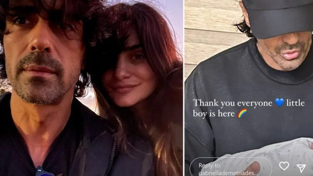 Gabriella Demetriades drops sneak peek of their newborn with Arjun Rampal, see photos Gabriella Demetriades drops sneak peek of their newborn with Arjun Rampal, see photos