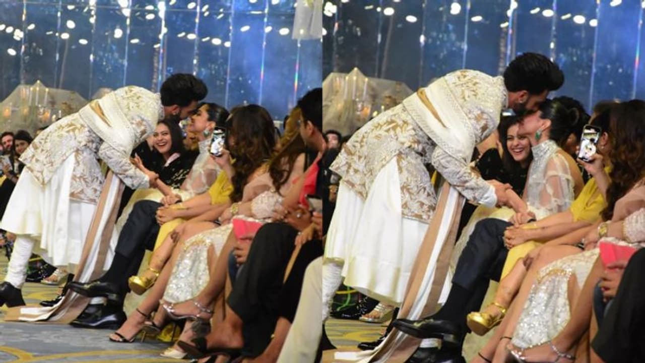 ദീപിക പദുക്കോണിനെ ഫാഷൻ ഷോ വേദിയില്‍ ചുംബിച്ച് രണ്‍വീര്‍ സിംഗ്