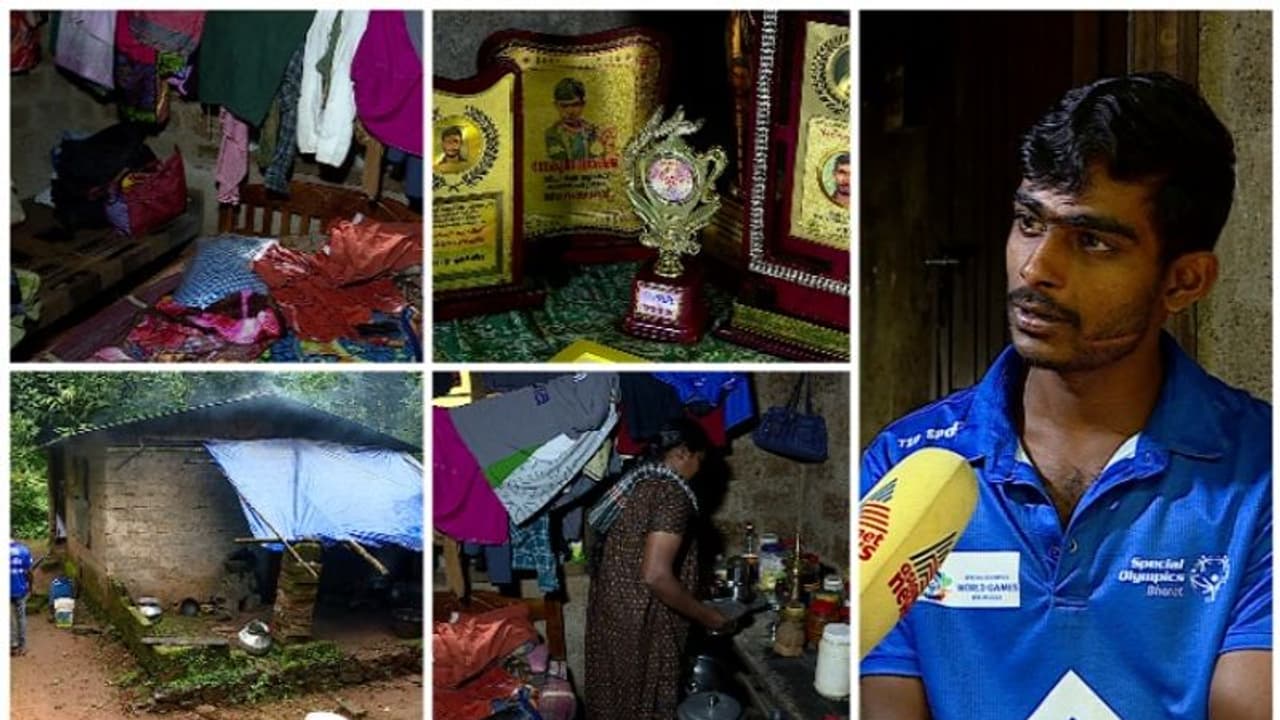 ഇടിഞ്ഞു വീണേക്കാവുന്ന വീട്, സാമ്പത്തിക പ്രതിസന്ധി; പരാധീനതകളിലും തളരാതെ മുന്നേറി ഗോകുൽ ഗോപി... ഇടിഞ്ഞു വീണേക്കാവുന്ന വീട്, സാമ്പത്തിക പ്രതിസന്ധി; പരാധീനതകളിലും തളരാതെ മുന്നേറി ഗോകുൽ ഗോപി...