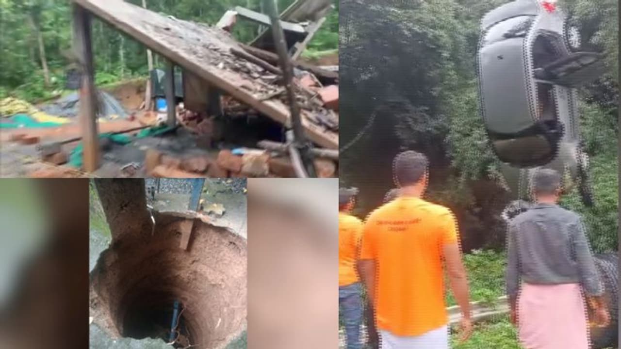 ഇരുനില വീട് നിലംപൊത്തി, കിണറുകൾ ഇടിഞ്ഞുതാണു, കനത്ത മഴയില് വ്യാപക നാശനഷ്ടം, മഴ മുന്നറിയിപ്പ് തുടരുന്നു ഇരുനില വീട് നിലംപൊത്തി, കിണറുകൾ ഇടിഞ്ഞുതാണു, കനത്ത മഴയില് വ്യാപക നാശനഷ്ടം, മഴ മുന്നറിയിപ്പ് തുടരുന്നു