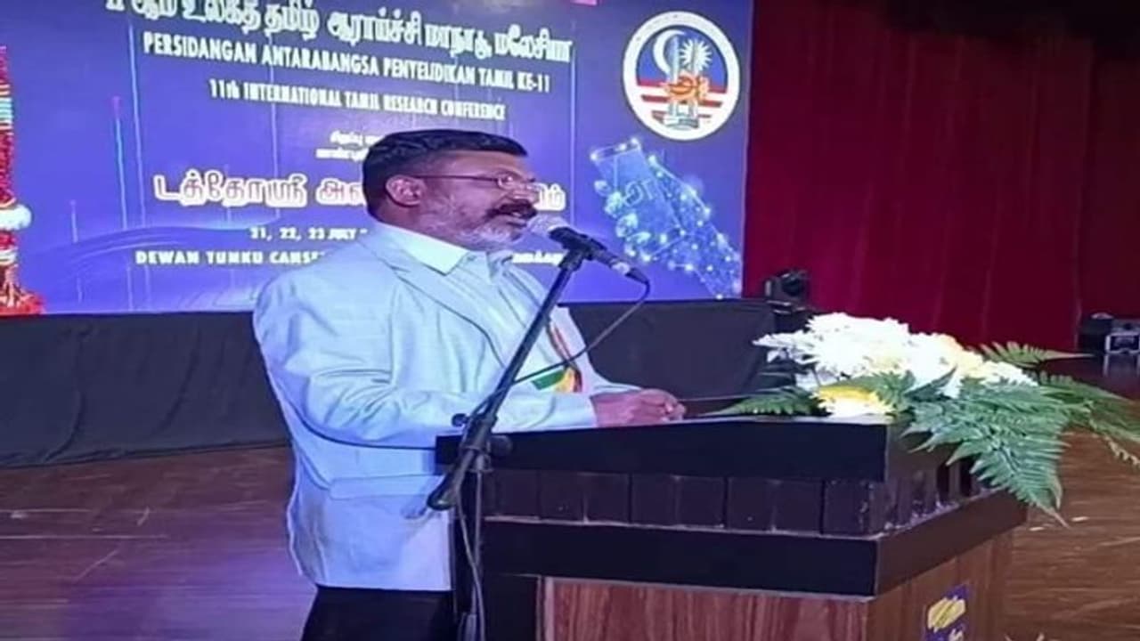 திருமாவளவன் பேச்சுக்கு எதிர்ப்பு: மலேசிய உலக தமிழ் மாநாட்டில் சலசலப்பு!