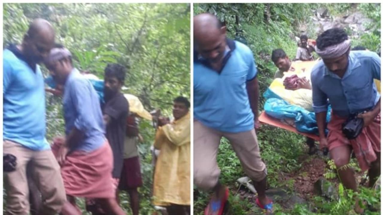 ഊരിലേക്ക് റോ‍ഡില്ല, പൊള്ളലേറ്റ ആദിവാസി യുവതിയെ ആശുപത്രിയിലെത്തിക്കാന്‍ സ്ട്രെച്ചറിൽ ചുമന്നത് 4 കിലോമീറ്റർ!