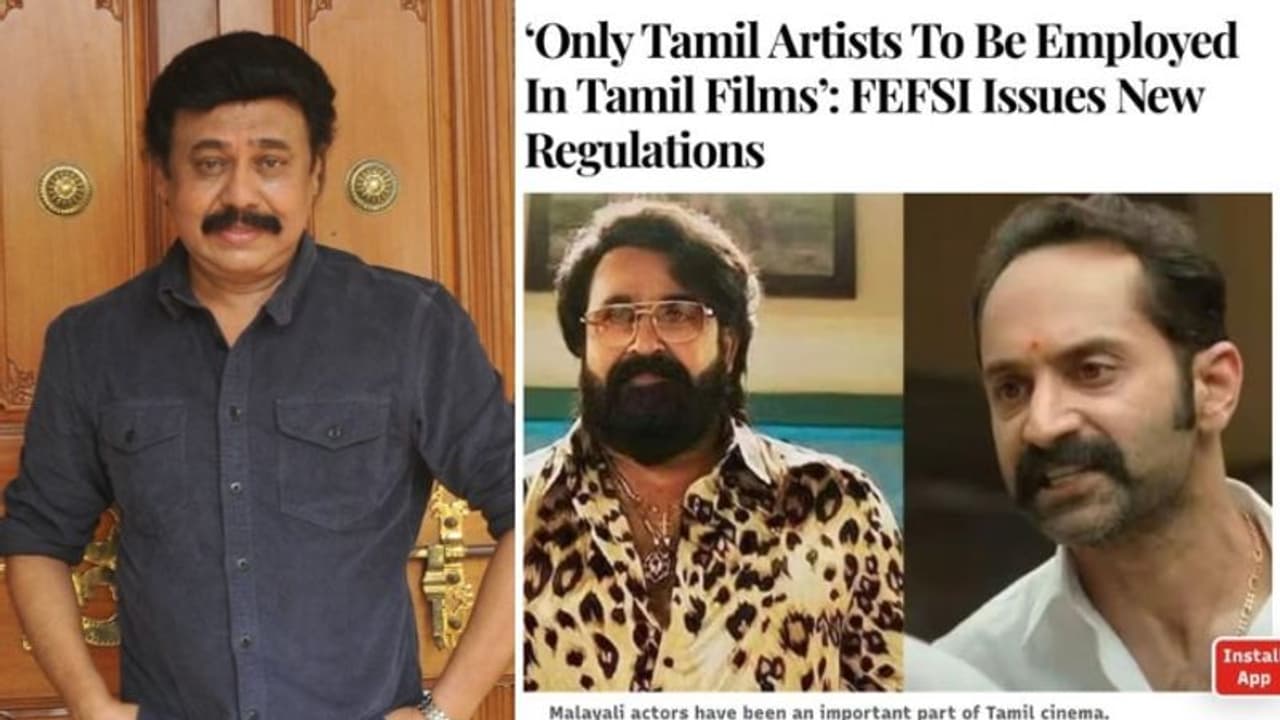 'തമിഴ് സിനിമ തമിഴർക്ക് മാത്രം'; ഇന്ത്യയിലെവിടെയും ജോലി ചെയ്യാനുള്ള സ്വാതന്ത്ര്യം നിഷേധിക്കാനാവില്ലെന്ന് വിനയൻ