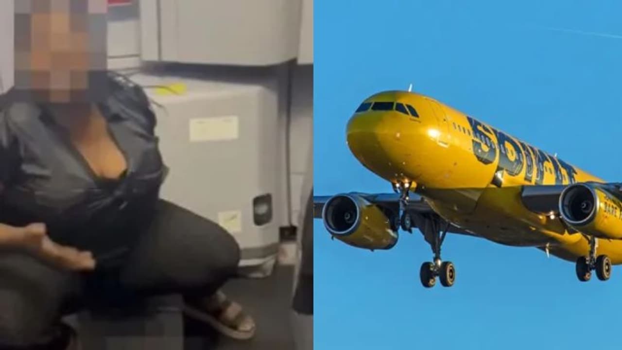 ശുചിമുറി ഉപയോഗിക്കാൻ അനുവദിച്ചില്ല, വിമാനത്തില് മൂത്രമൊഴിച്ച് യുവതി; വീഡിയോ വൈറലായതോടെ ചര്ച്ചകളും ശുചിമുറി ഉപയോഗിക്കാൻ അനുവദിച്ചില്ല, വിമാനത്തില് മൂത്രമൊഴിച്ച് യുവതി; വീഡിയോ വൈറലായതോടെ ചര്ച്ചകളും