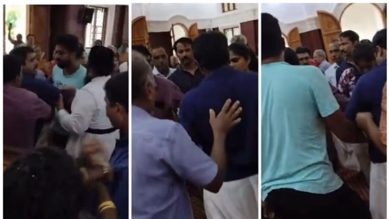 പള്ളി നിർമ്മാണത്തിൽ ക്രമക്കേടെന്ന് ആരോപണം; ചേരി തിരിഞ്ഞ് തർക്കം, വാക്കേറ്റം ഒടുവിൽ കയ്യാങ്കളി! പൊലീസെത്തി പള്ളി നിർമ്മാണത്തിൽ ക്രമക്കേടെന്ന് ആരോപണം; ചേരി തിരിഞ്ഞ് തർക്കം, വാക്കേറ്റം ഒടുവിൽ കയ്യാങ്കളി! പൊലീസെത്തി