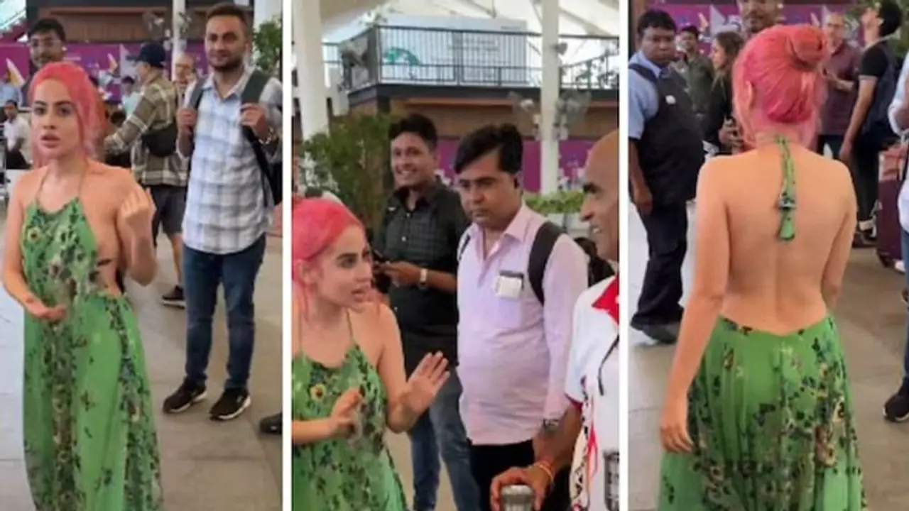 Uorfi Javed fights with man on 'moral policing' her over 'disrespectful outfit'; fans say 'it's her choice'