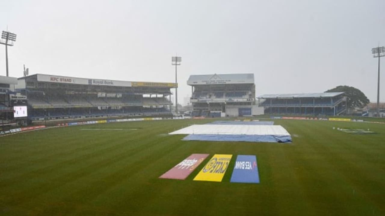 പെരുമഴ പാര; വിന്‍ഡീസില്‍ ടെസ്റ്റ് പരമ്പര തൂത്തുവാരാനുള്ള ടീം ഇന്ത്യയുടെ മോഹങ്ങള്‍ ആശങ്കയില്‍