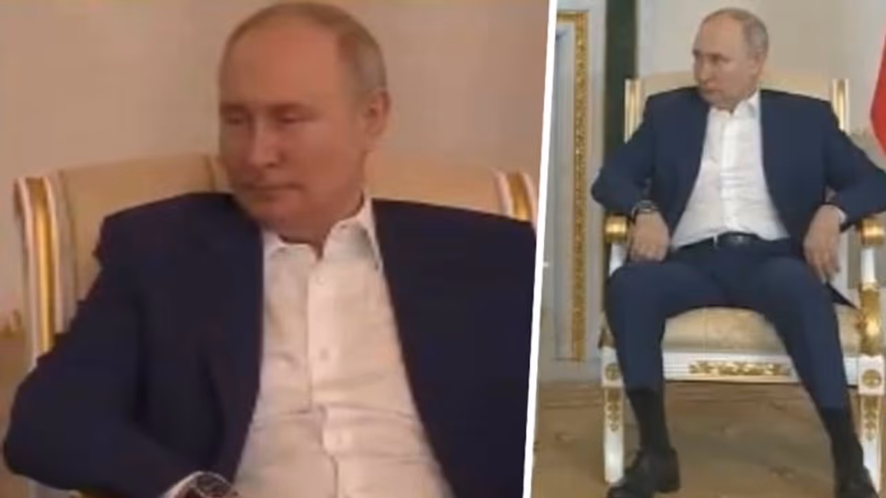 Hitler in shorts! Vladimir Putin trolled over length of his pants during meeting with ally Lukashenko Hitler in shorts! Vladimir Putin trolled over length of his pants during meeting with ally Lukashenko