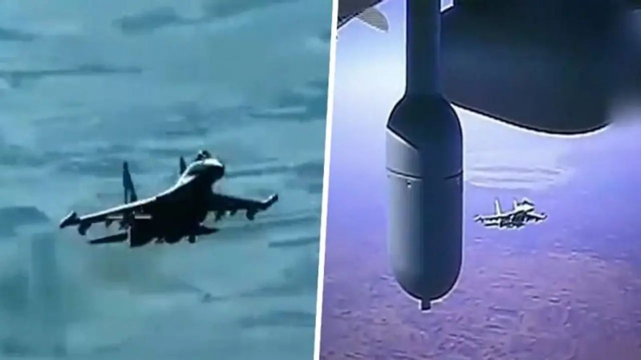 Russian fighter jet deploys flares near US MQ 9 Reaper drone, damages UAV (WATCH) Russian fighter jet deploys flares near US MQ 9 Reaper drone, damages UAV (WATCH)