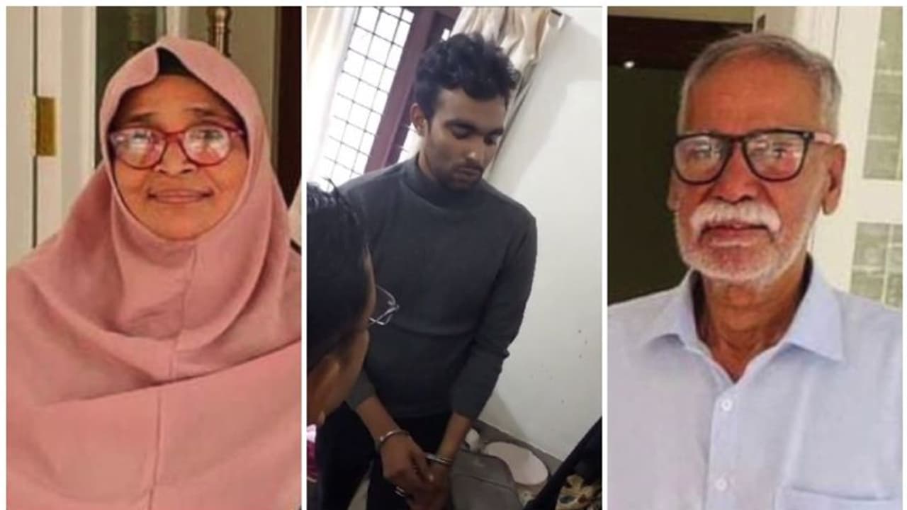 വൃദ്ധ ദമ്പതികളെ ചെറുമകൻ കൊന്നത് വെട്ടുകത്തിയും വലിയ കത്രികയും ഉപയോഗിച്ച്; കൊല പണത്തിന് വേണ്ടി, തെളിവെടുപ്പ് വൃദ്ധ ദമ്പതികളെ ചെറുമകൻ കൊന്നത് വെട്ടുകത്തിയും വലിയ കത്രികയും ഉപയോഗിച്ച്; കൊല പണത്തിന് വേണ്ടി, തെളിവെടുപ്പ്