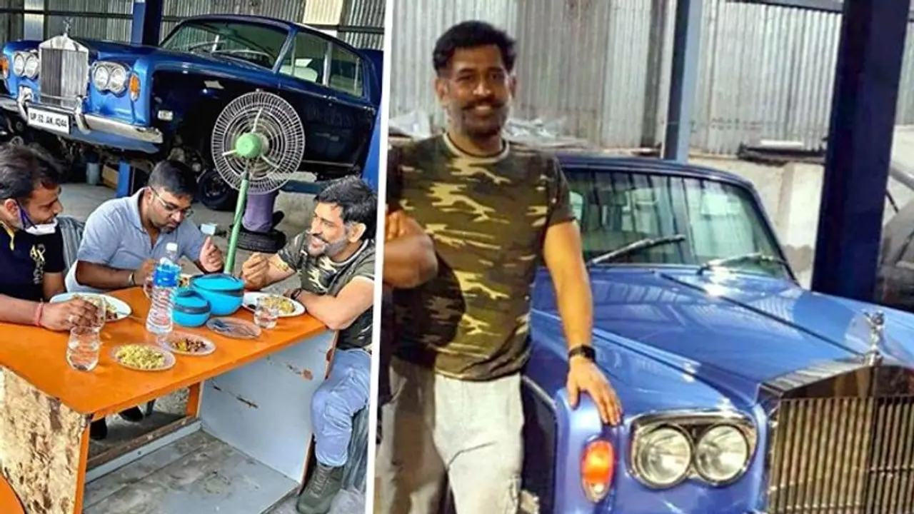 MS Dhoni enjoys vintage car ride in Ranchi; fans delighted to see his collection MS Dhoni enjoys vintage car ride in Ranchi; fans delighted to see his collection