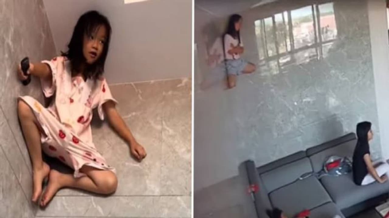 'സ്പൈഡർ ​ഗേൾ'? ചുമരിൽ കയറിയിരുന്ന് ടിവി കാണുന്ന എട്ട് വയസുകാരിയെ കണ്ട് ഞെട്ടി നെറ്റിസൺസ്!