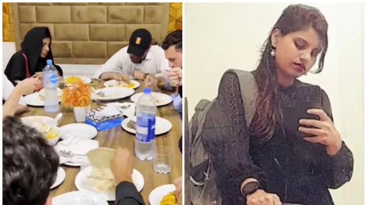 ബുര്ഖ ധരിച്ച് നസ്റുല്ലയ്ക്കും സുഹൃത്തുകള്ക്കുമൊപ്പം ഭക്ഷണം കഴിക്കുന്ന അഞ്ജു; മൂന്നാമത്തെ വീഡിയോയും വൈറൽ ബുര്ഖ ധരിച്ച് നസ്റുല്ലയ്ക്കും സുഹൃത്തുകള്ക്കുമൊപ്പം ഭക്ഷണം കഴിക്കുന്ന അഞ്ജു; മൂന്നാമത്തെ വീഡിയോയും വൈറൽ