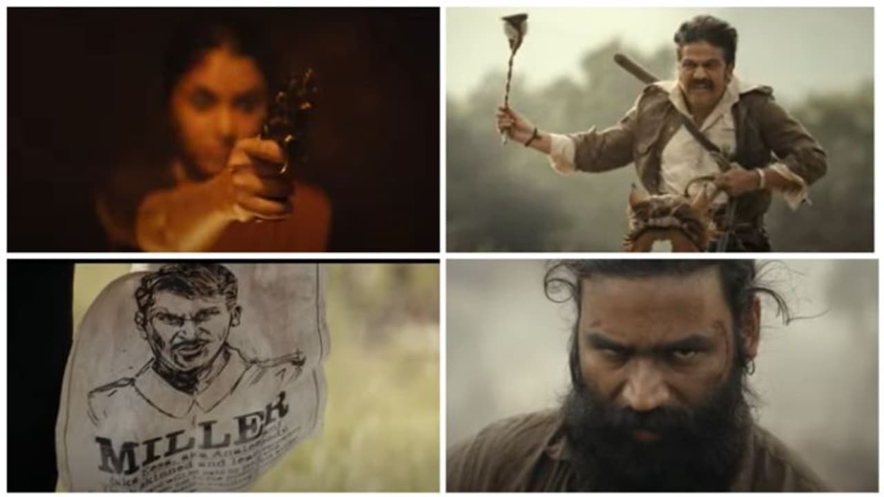 தெறிக்கும் தோட்டாக்களுக்கு நடுவே வெறித்தனமாக தனுஷ்! வெளியானது 'கேப்டன் மில்லர்' டீசர்! தெறிக்கும் தோட்டாக்களுக்கு நடுவே வெறித்தனமாக தனுஷ்! வெளியானது 'கேப்டன் மில்லர்' டீசர்!