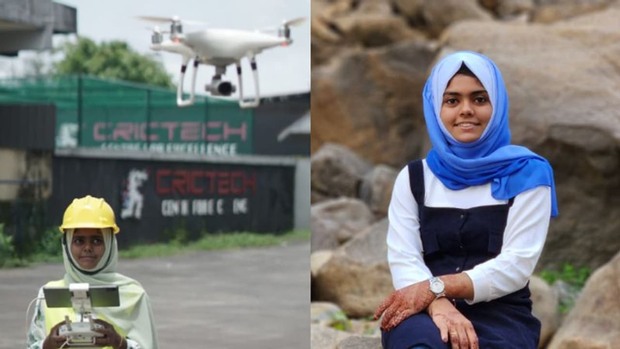 മലപ്പുറത്തിന്റെ മൈലാഞ്ചി കൈകളിൽ ഡ്രോൺ; ഡിജിസിഎ ലൈസൻസുള്ള കേരളത്തിലെ ആദ്യ വനിതാ ഡ്രോൺ പൈലറ്റായി റിൻഷ മലപ്പുറത്തിന്റെ മൈലാഞ്ചി കൈകളിൽ ഡ്രോൺ; ഡിജിസിഎ ലൈസൻസുള്ള കേരളത്തിലെ ആദ്യ വനിതാ ഡ്രോൺ പൈലറ്റായി റിൻഷ
