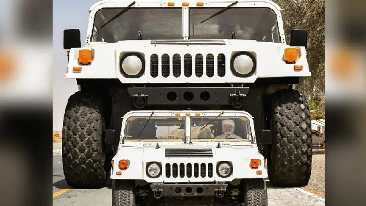 WATCH: Dubai Sheikh's 'Humzilla' A giant Hummer three times bigger than regular SUV goes viral WATCH: Dubai Sheikh's 'Humzilla' A giant Hummer three times bigger than regular SUV goes viral