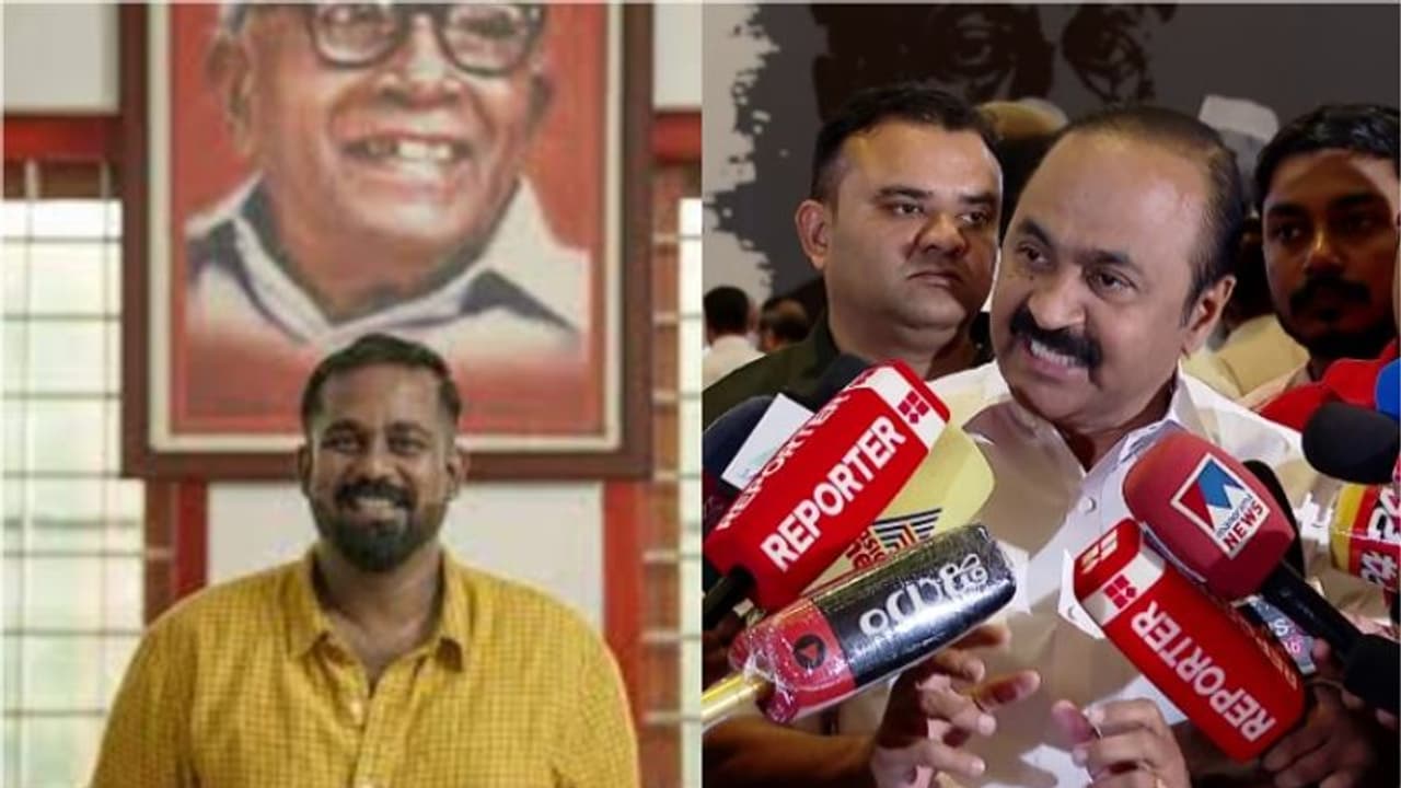 സിപിഎം നേതാവ് വൈശാഖന്റെ അവധി: 'പാർട്ടി കോടതിയല്ല തീരുമാനിക്കേണ്ടത്, പരാതി പൊലീസിന് കൈമാറാനുള്ള ആർജ്ജവം വേണം' സിപിഎം നേതാവ് വൈശാഖന്റെ അവധി: 'പാർട്ടി കോടതിയല്ല തീരുമാനിക്കേണ്ടത്, പരാതി പൊലീസിന് കൈമാറാനുള്ള ആർജ്ജവം വേണം'