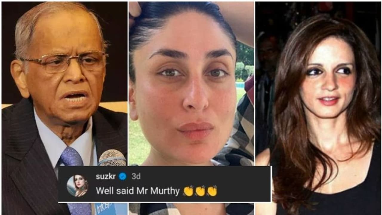 ಕರೀನಾ ಕಪೂರ್ ವರ್ತನೆ ಟೀಕಿಸಿದ್ದ ನಾರಾಯಣ ಮೂರ್ತಿ ಬೆಂಬಲಕ್ಕೆ ನಿಂತ ಹೃತಿಕ್ ಮಾಜಿ ಪತ್ನಿ ಸುಸೇನ್ ಖಾನ್ ಕರೀನಾ ಕಪೂರ್ ವರ್ತನೆ ಟೀಕಿಸಿದ್ದ ನಾರಾಯಣ ಮೂರ್ತಿ ಬೆಂಬಲಕ್ಕೆ ನಿಂತ ಹೃತಿಕ್ ಮಾಜಿ ಪತ್ನಿ ಸುಸೇನ್ ಖಾನ್