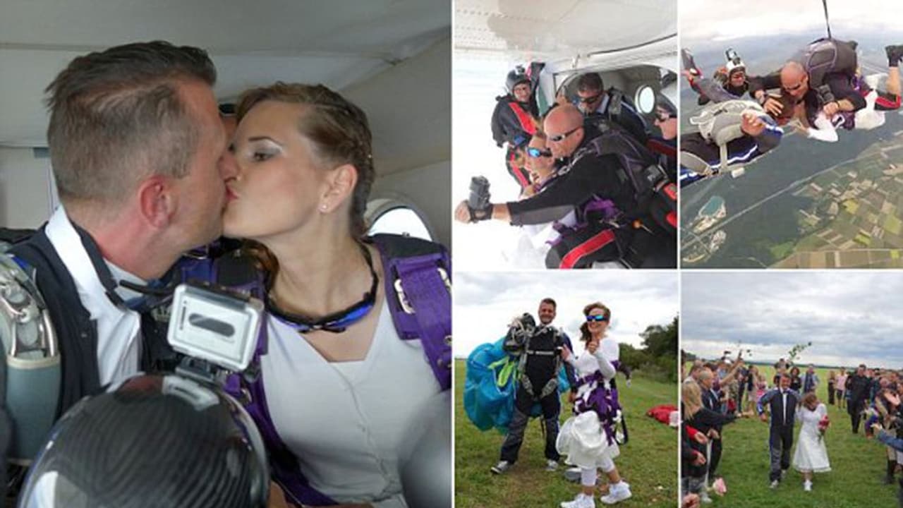 ಅಬ್ಬಬ್ಬಾ..ನೋಡಿದ್ರೆ ಎದೆ ಝಲ್ ಅನ್ನುತ್ತೆ, ಪರ್ವತದ ಮೇಲೆ ಮದ್ವೆಯಾಗಿ ಸ್ಕೈಡೈವಿಂಗ್‌ ಮಾಡಿದ ಜೋಡಿ!