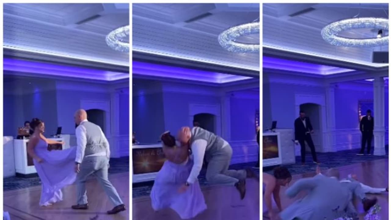 വരന്‍റെ വയറ്റില്‍ ചവിട്ടി എടുത്തുയര്‍ത്തി നിലത്തടിച്ച് വധു; വീഡിയോ കണ്ടത് 17 ലക്ഷം പേര്‍ !