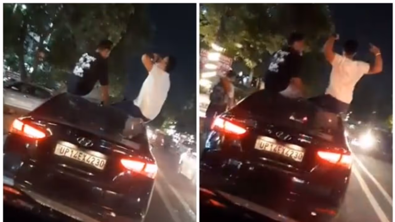 ഓടുന്ന കാറിന് മുകളിലിരുന്ന് മദ്യപിക്കുന്ന വീഡിയോ വൈറല്‍, പിന്നാലെ കൂടി പോലീസ്; പിന്നീട് സംഭവിച്ചതും വൈറല്‍ ! 