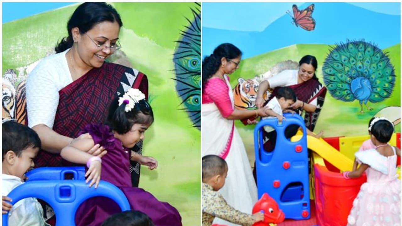 50ലധികം ജീവനക്കാരുണ്ടെങ്കിൽ തൊഴിലിടങ്ങളില് മുലയൂട്ടല് കേന്ദ്രം, ഉറപ്പാക്കാൻ സർവേ; അവകാശമെന്ന് വീണ ജോര്ജ് 50ലധികം ജീവനക്കാരുണ്ടെങ്കിൽ തൊഴിലിടങ്ങളില് മുലയൂട്ടല് കേന്ദ്രം, ഉറപ്പാക്കാൻ സർവേ; അവകാശമെന്ന് വീണ ജോര്ജ്