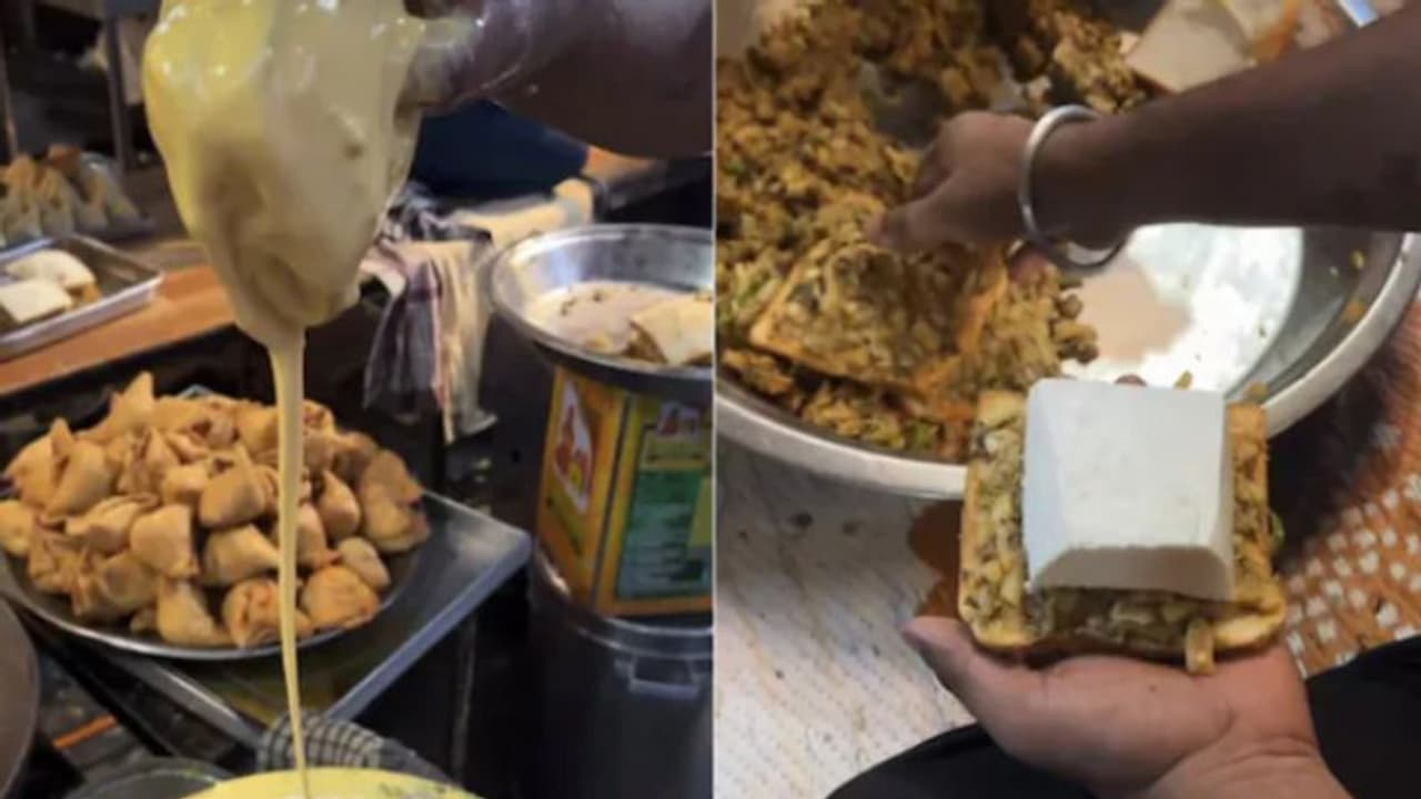 ഇത് അരക്കിലോ ഭാരമുള്ള ബ്രെഡ് പക്കോഡ; വീഡിയോ വൈറല്‍