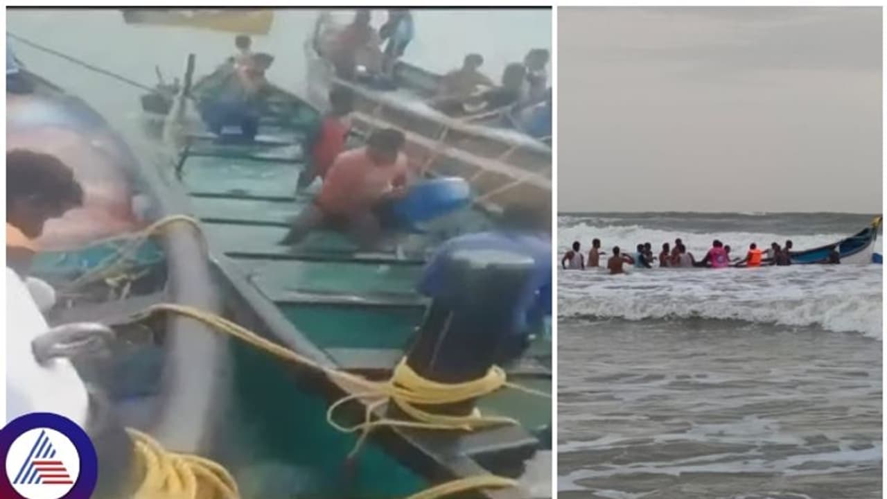 ಮೀನುಗಾರಿಕೆಗೆ ತೆರಳಿದ್ದ ದೋಣಿ ಸಮುದ್ರದ ಅಲೆಗೆ ಸಿಲುಕಿ ಪಲ್ಟಿ, 9 ಮೀನುಗಾರರ ರಕ್ಷಣೆ