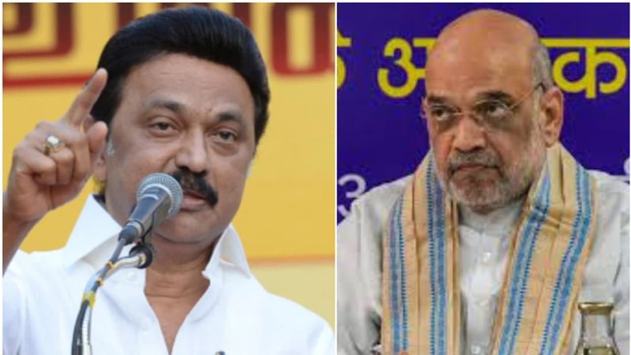 'അടിച്ചേൽപ്പിച്ചാൽ ചെറുക്കും', അമിത് ഷായ്ക്ക് എംകെ സ്റ്റാലിൻ്റെ മുന്നറിയിപ്പ്; എതിർപ്പ് ഹിന്ദി വാദത്തിൽ 'അടിച്ചേൽപ്പിച്ചാൽ ചെറുക്കും', അമിത് ഷായ്ക്ക് എംകെ സ്റ്റാലിൻ്റെ മുന്നറിയിപ്പ്; എതിർപ്പ് ഹിന്ദി വാദത്തിൽ