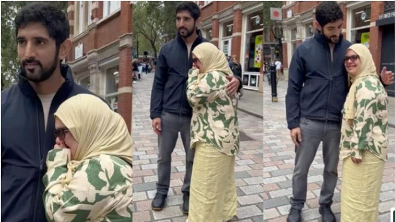 അപ്രതീക്ഷിതം! പൊട്ടിക്കരഞ്ഞ പെണ്കുട്ടിയെ ചേര്ത്തുപിടിച്ച് ശൈഖ് ഹംദാന്, വൈറല് വീഡിയോ അപ്രതീക്ഷിതം! പൊട്ടിക്കരഞ്ഞ പെണ്കുട്ടിയെ ചേര്ത്തുപിടിച്ച് ശൈഖ് ഹംദാന്, വൈറല് വീഡിയോ