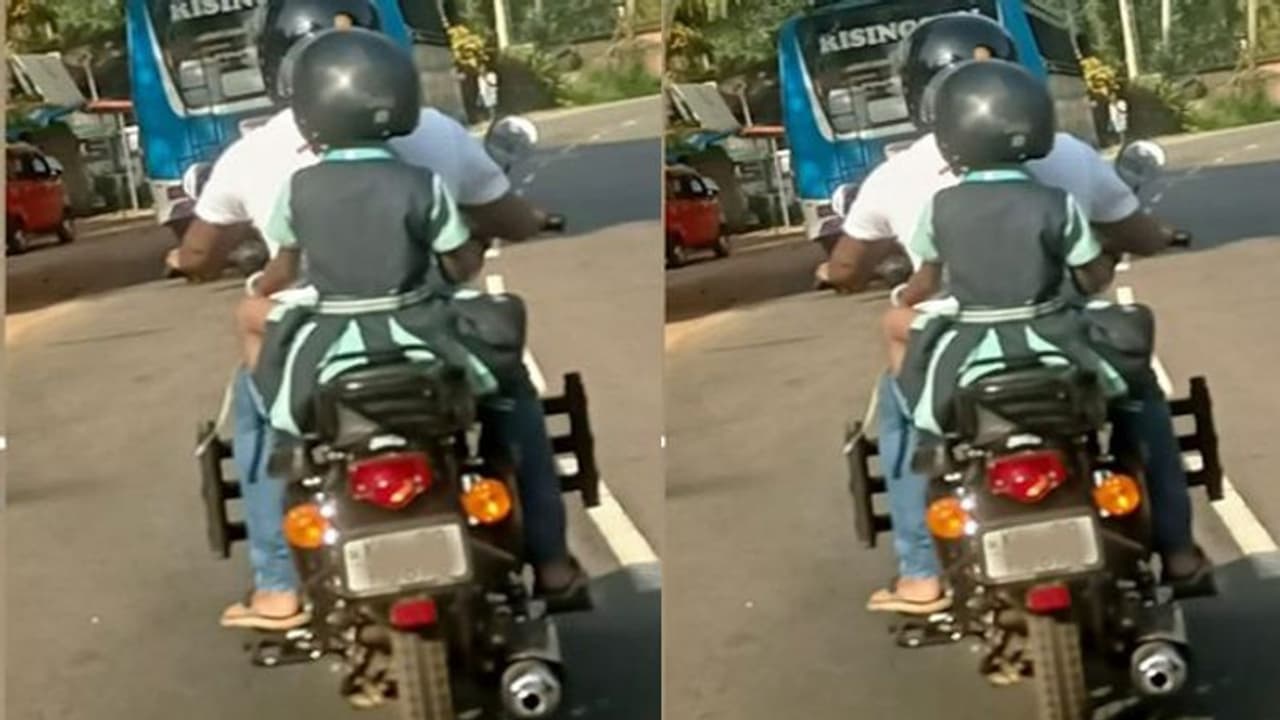 പുലഭ്യം പറയുന്നവര്‍ ഈ കുഞ്ഞിനെയും അച്ഛനെയും കാണണം, ബിഗ്‍ സല്യൂട്ട് എന്നും എംവിഡി; കയ്യടിച്ച് ജനം!