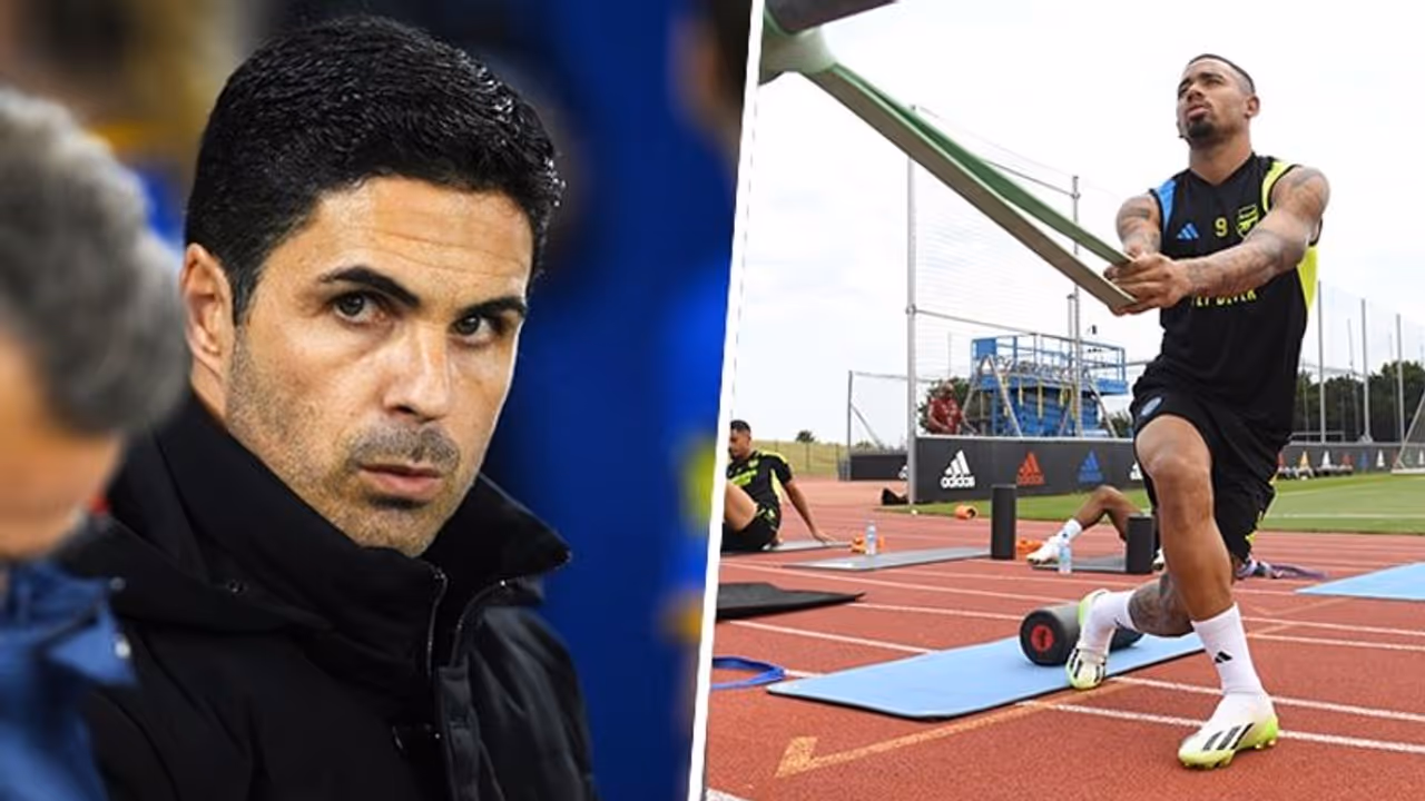 Mikel Arteta anticipates Gabriel Jesus' swift return following surgery (Watch)