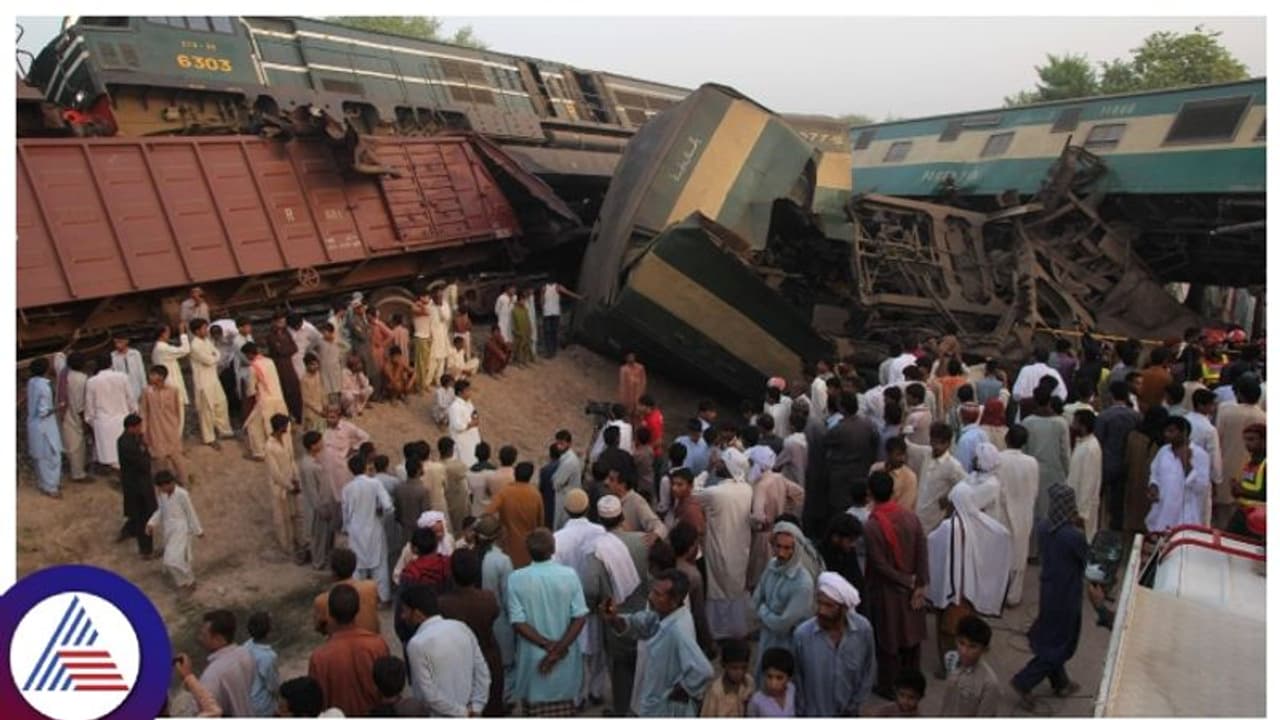 ಪಾಕಿಸ್ತಾನದಲ್ಲಿ ಭೀಕರ ರೈಲು ದುರಂತ, ಕನಿಷ್ಠ 15 ಸಾವು, 50 ಕ್ಕೂ ಹೆಚ್ಚು ಗಂಭೀರ ಗಾಯ
