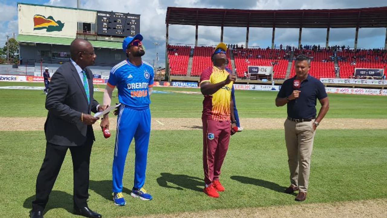 INDvsWI 5th T20I: టాస్ గెలిచిన టీమిండియా... సిరీస్ డిసైడర్ ఫైనల్ మ్యాచ్‌లో గెలిచేదెవరో.. 