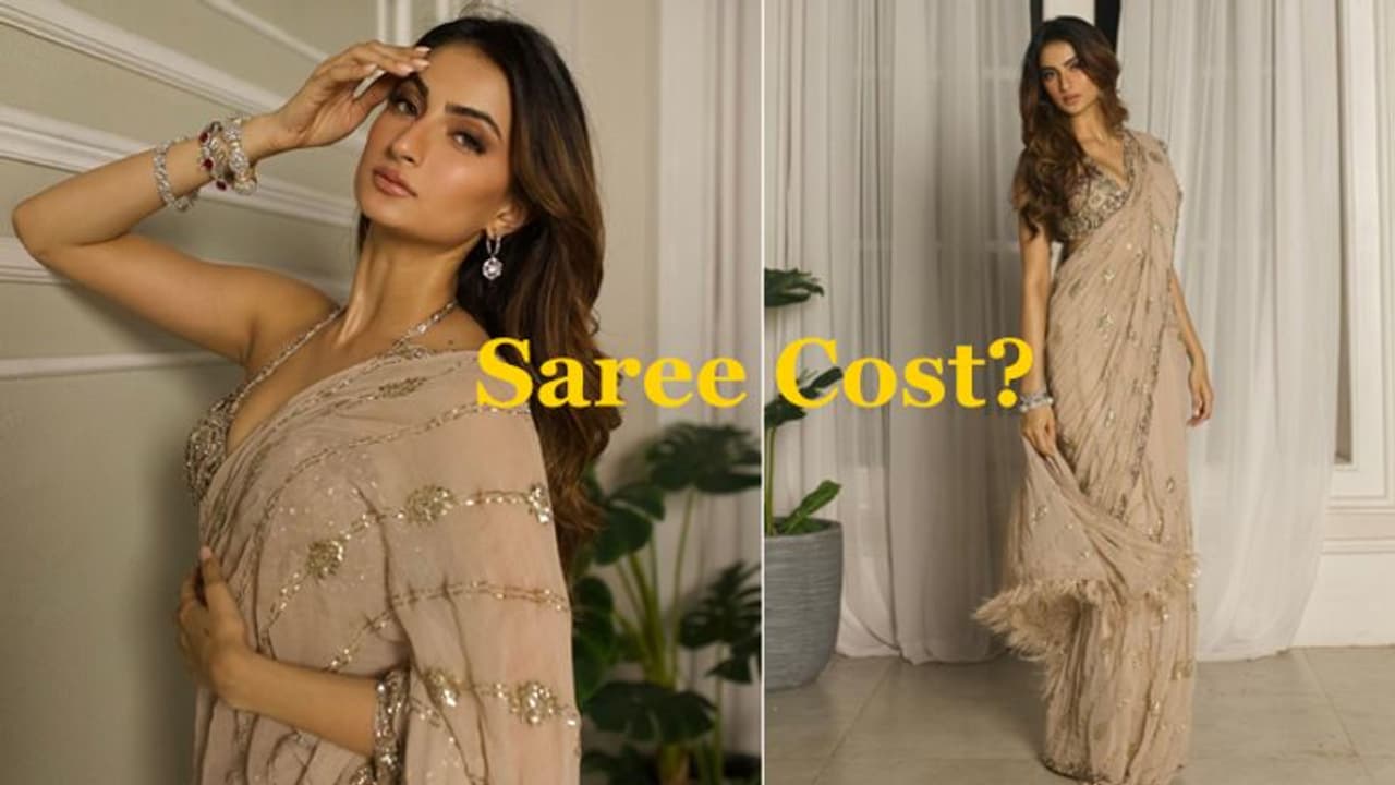 Palak Tiwari ने 9 गज की सेक्विन साड़ी में गिराई बिजली, कीमत जान रह जाएंगे हक्के बक्के