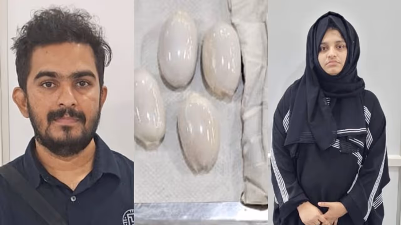 കുടുംബ സമേതം യാത്ര, സഫ്നയെ കണ്ട് സംശയം; 1.25 കോടിയുടെ സ്വർണ്ണം കടത്താൻ ശ്രമം, കരിപ്പൂരിൽ ദമ്പതികള് കുടുങ്ങി കുടുംബ സമേതം യാത്ര, സഫ്നയെ കണ്ട് സംശയം; 1.25 കോടിയുടെ സ്വർണ്ണം കടത്താൻ ശ്രമം, കരിപ്പൂരിൽ ദമ്പതികള് കുടുങ്ങി