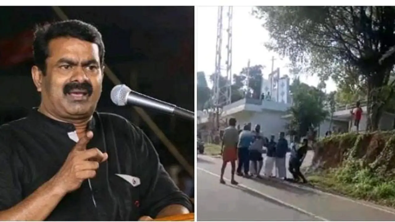 கேரளாவில் தமிழ் ஓட்டுநர் மீதான தாக்குதலை வேடிக்கைப் பார்ப்பதா? இங்கு நடைபெறுவது தமிழர்களுக்கான ஆட்சியா? சீமான் கேரளாவில் தமிழ் ஓட்டுநர் மீதான தாக்குதலை வேடிக்கைப் பார்ப்பதா? இங்கு நடைபெறுவது தமிழர்களுக்கான ஆட்சியா? சீமான்
