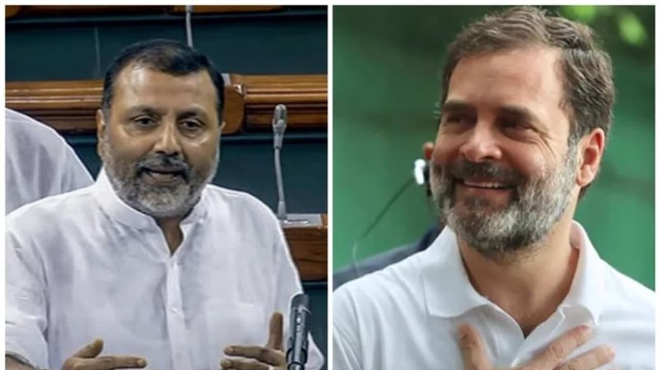 'രാവിലെ എഴുന്നേൽക്കാൻ വൈകിയതാണോ?' ലോക്സഭയില്‍ രാഹുൽ ​ഗാന്ധി സംസാരിക്കാത്തതിൽ പരിഹസിച്ച് നിഷികാന്ത് ദുബെ