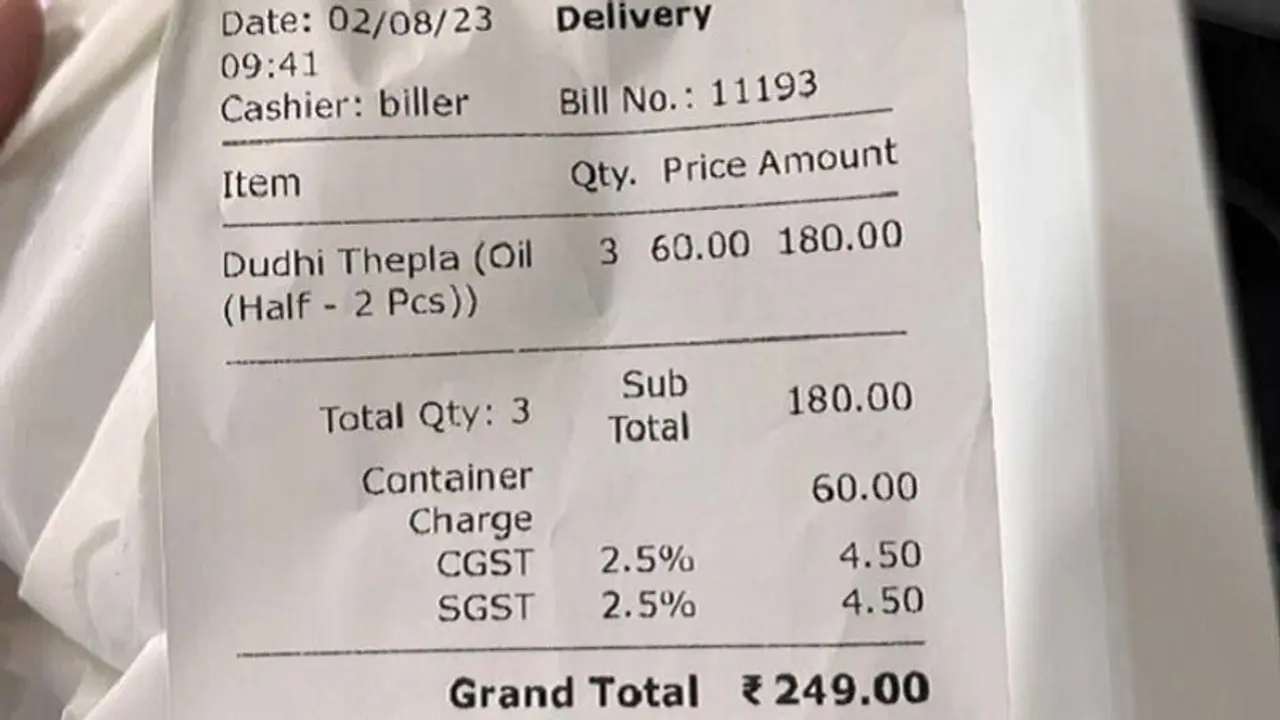 Zomato ಮೂಲಕ 60 ರೂ. ಮೌಲ್ಯದ ಫುಡ್‌ ಆರ್ಡರ್ ಮಾಡಿದ ಮಹಿಳೆಗೆ ಕಂಟೇನರ್‌ ಚಾರ್ಜ್‌ಗೂ 60 ರೂ. ಶುಲ್ಕ: ಟ್ವೀಟ್‌ ವೈರಲ್‌