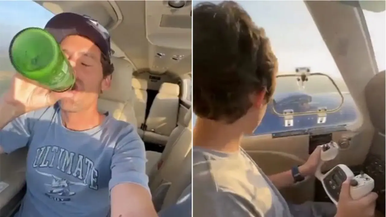 WATCH: Brazilian man drinks beer as he allows 11 year old son to fly before crash; shocking video goes viral WATCH: Brazilian man drinks beer as he allows 11 year old son to fly before crash; shocking video goes viral