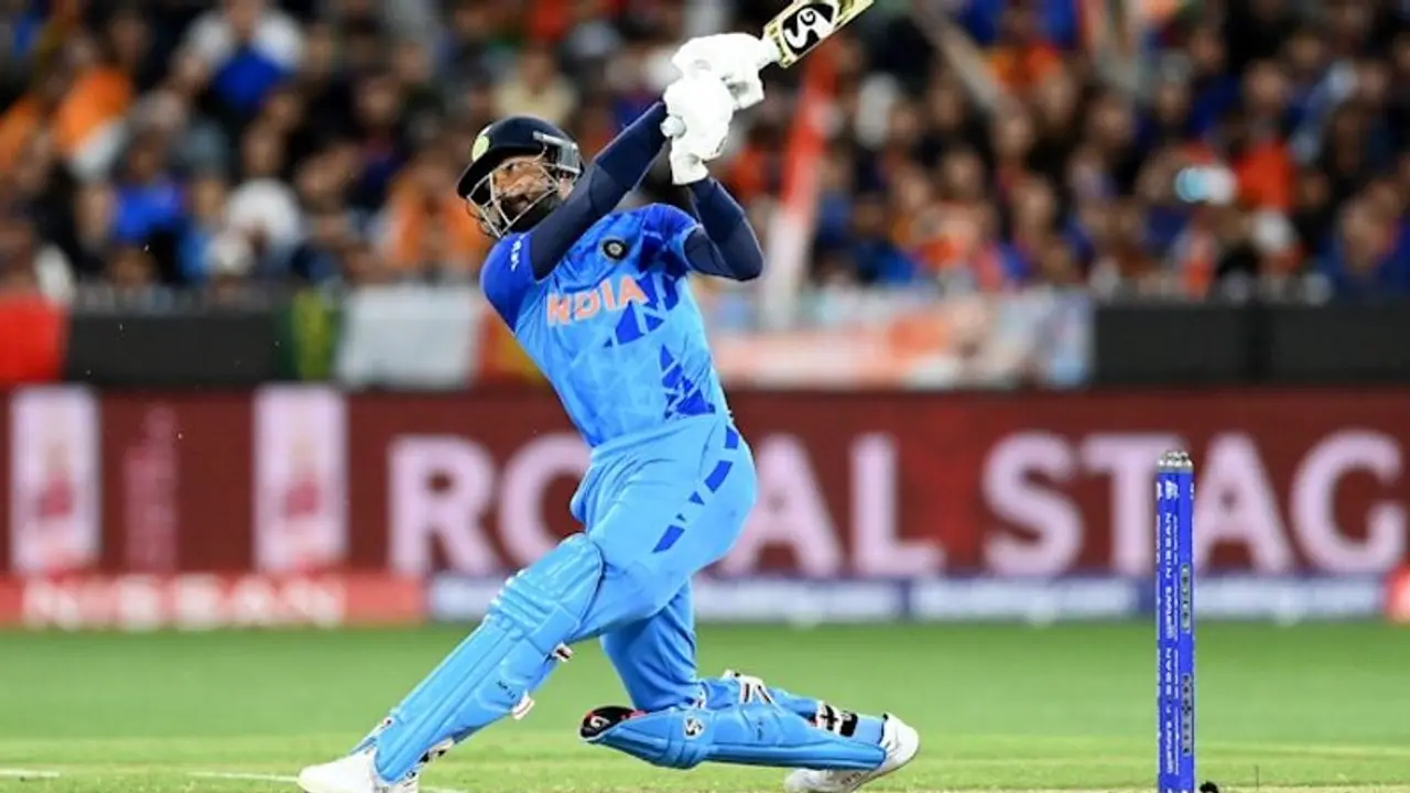 Hardik Pandya's last ball six sparks controversy; selfish act denying Tilak Varma half century triggers debate Hardik Pandya's last ball six sparks controversy; selfish act denying Tilak Varma half century triggers debate