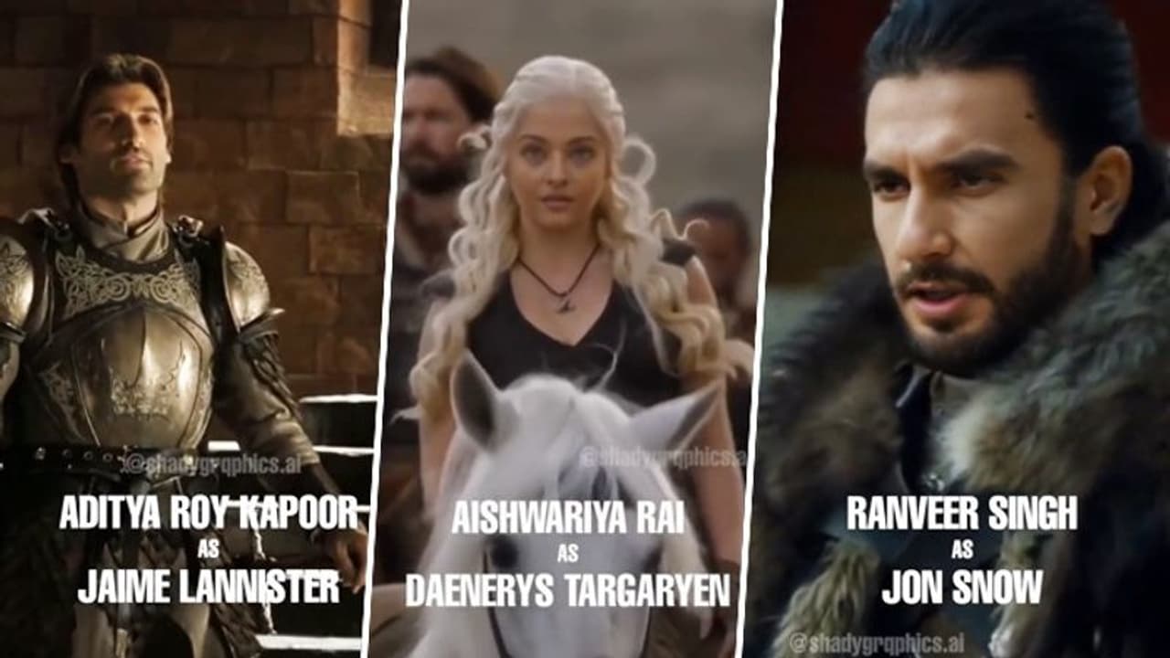 Game of Thrones' AI version has Aishwarya Rai as Daenerys Targaryen, Ranveer Singh as Jon Snow Game of Thrones' AI version has Aishwarya Rai as Daenerys Targaryen, Ranveer Singh as Jon Snow